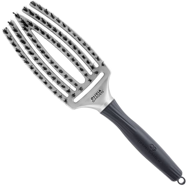 Olivia Garden FingerBrush Combo Trinity -hiusharja, hopea