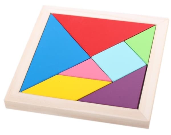 Puinen tangram-palapeli