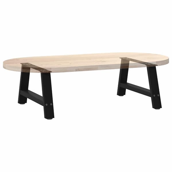vidaXL sofabordsben, 2 stk., sort, 60x(30-31) cm, stål