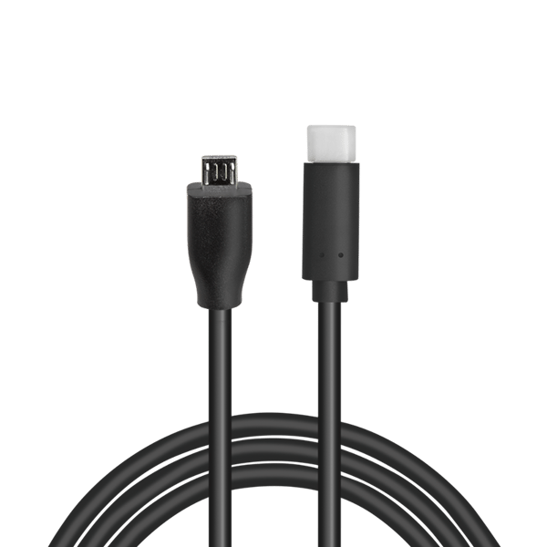 USB-C til Micro USB-kabel 0,5m LogiLink USB 2.0 C/M til Micro-USB/M 480Mbps 3A Sort Hurtig opladning og synkronisering