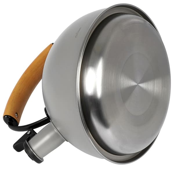 Kedel med fløjte, stål, grå, TRÆ, 2,9 l