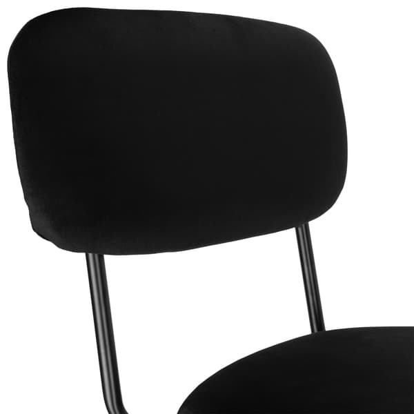 LOUIS svart sammetsfåtölj