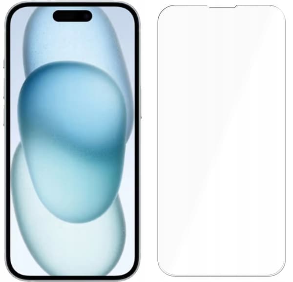 2x Härdat glas för Apple iPhone 15 Plus, 9H glas