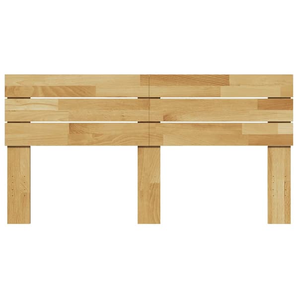 vidaXL sengegavl 140 cm massivt træ eg