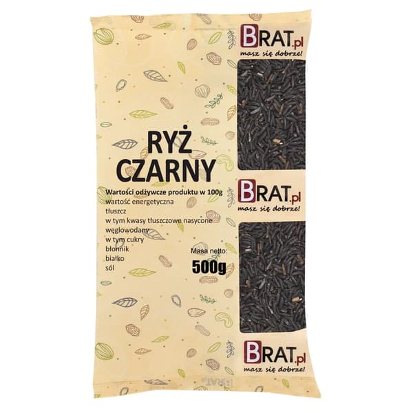 Sort ris 500g
