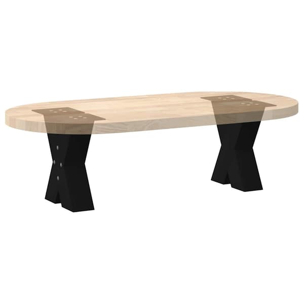 vidaXL sofabordsben, 2 stk., sort, 30x(30-31) cm, stål