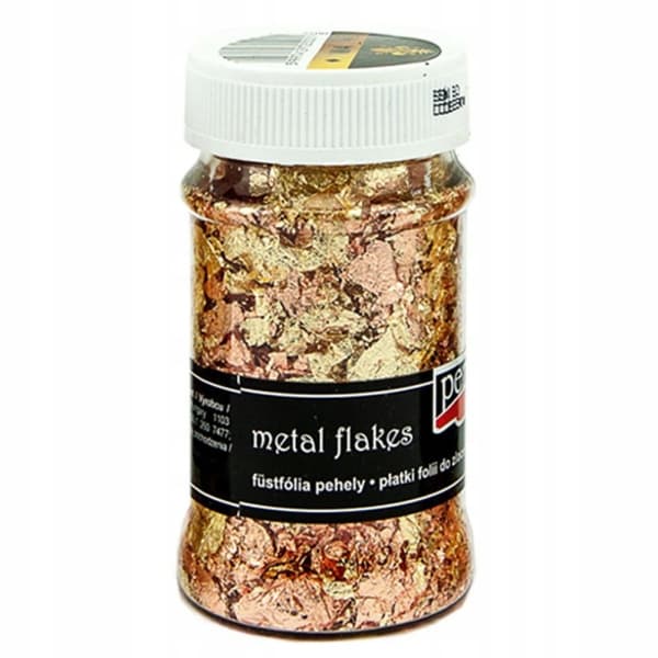 PENTART FOLIEFLINGOR 100ml GULD/KOPPAR