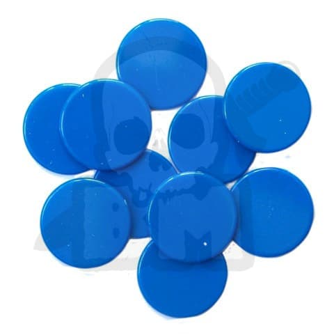 BMCO026 25 mm tæller blå sæt med 10