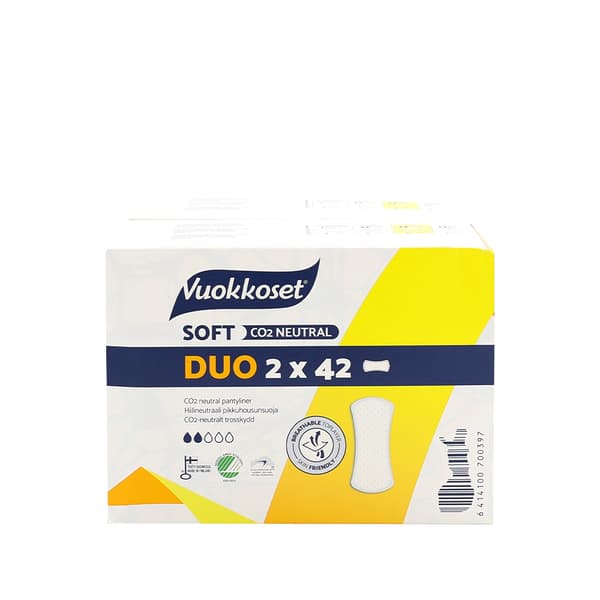 BLØD DUOPACK trusseindlæg 2x42 stk. VUOKKOSET HVID
