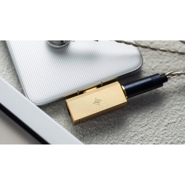 FiiO x SNOWSKY Tiny B - sort - hovedtelefonforstærker med DAC (3.5mm +4.4mm stik)