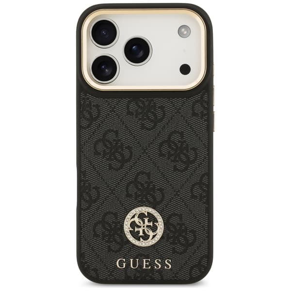 Guess 4G Strass Logo MagSafe-etui til iPhone 17 Pro, sort