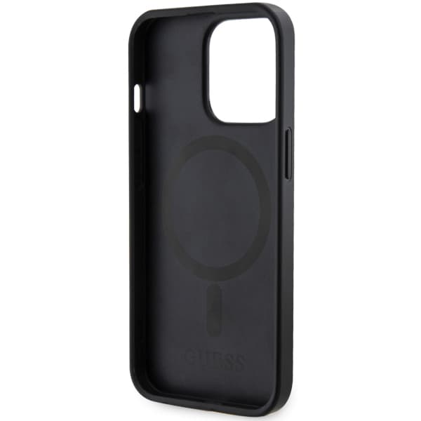 Guess 4G Printed Stripes MagSafe-etui til iPhone 13 Pro / 13, sort