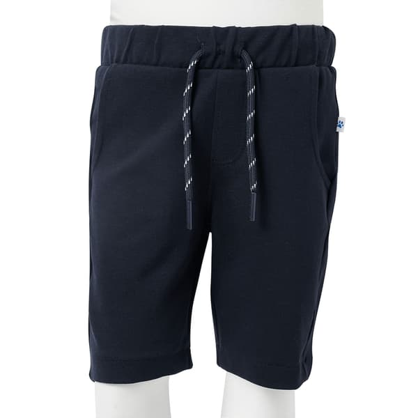 Børneshorts med snøre, marineblå, 116