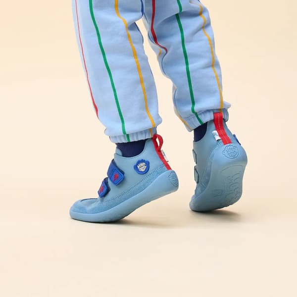Affenzahn Halbschuh barnsko läder Buddy Shark 32,0