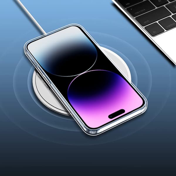 Premium Armor Slim 2mm-skalset för iPhone 14 Pro Max, klart + glas