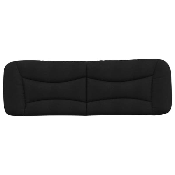 vidaXL hovedgærdehynde, sort, 160 cm, stof