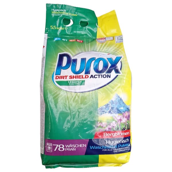 Purox universaltvättmedel 5,5 kg påse Clovin