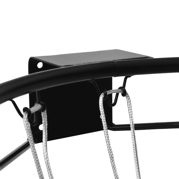 vidaXL Basketkorg svart 45 cm stål