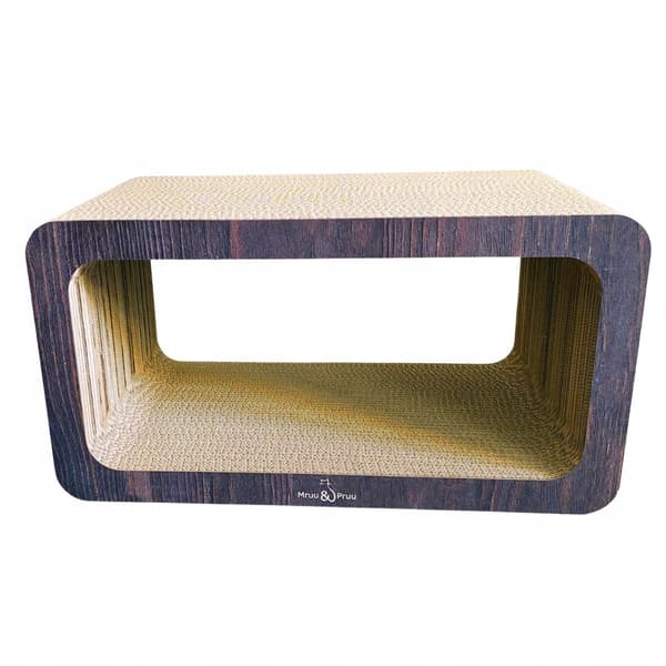 Rektangulær kradsetræ til katte XL | brun | 53x28x30 cm | Mruu&Pruu
