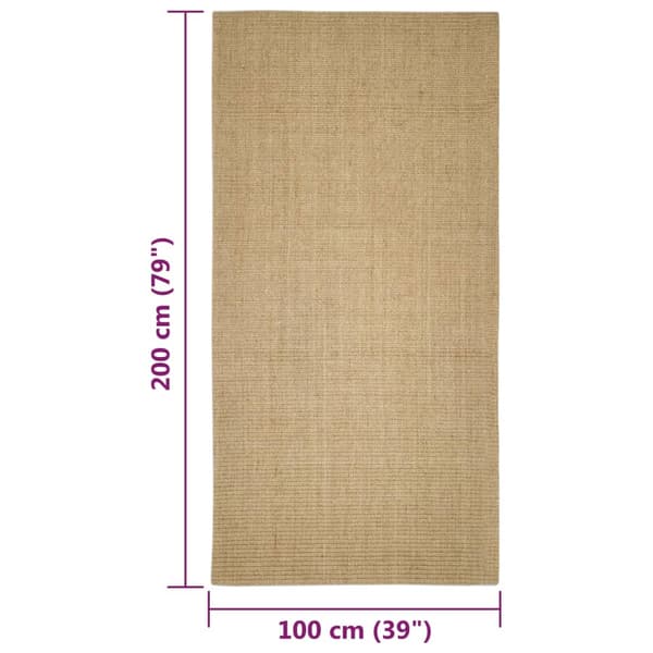 vidaXL Sisal-raapimismatto 100x200 cm