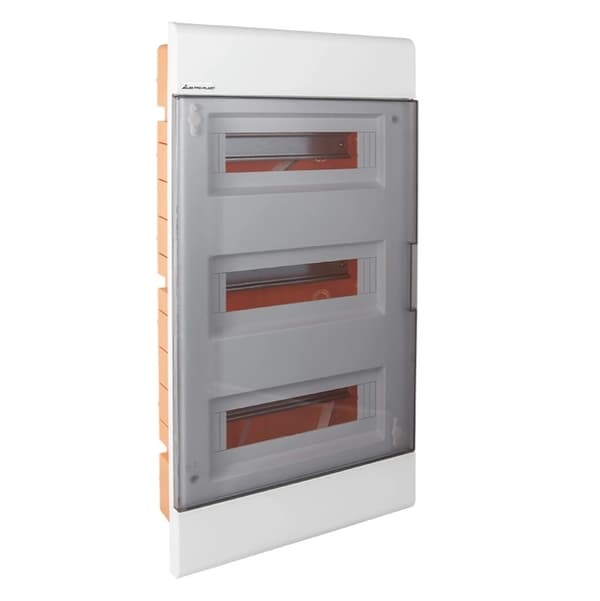 Infälld elcentral 3x12 36 ABS PC N+PE IP40 Vit