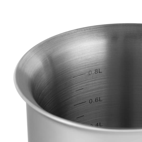 Edenberg mælkekande i rustfrit stål med fløjte og låg 1,5 l