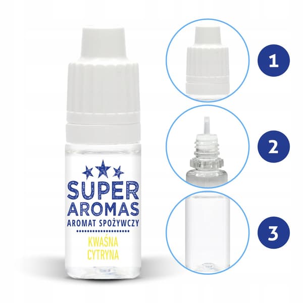 Super aromas Sour Lemon -ruoka-aromi 10 ml