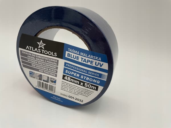 ATLAS TOOLS PRO BLÅ MALETAPE SUPER STÆRK UV 14 dage 48mm/50m