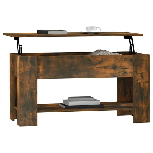 vidaXL sofabord røget eg 101x49x52 cm