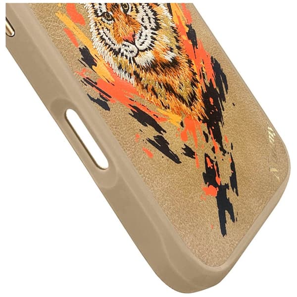 Nimmy Tiger MagSafe-etui til iPhone 16 Pro, lysebrun