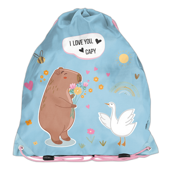 Skolesportsskotaske til idræt Kapybara til børnehaveklasse
