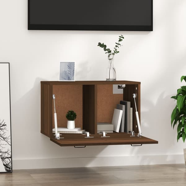 vidaXL vægskab brunt egetræ 60x36,5x35 cm