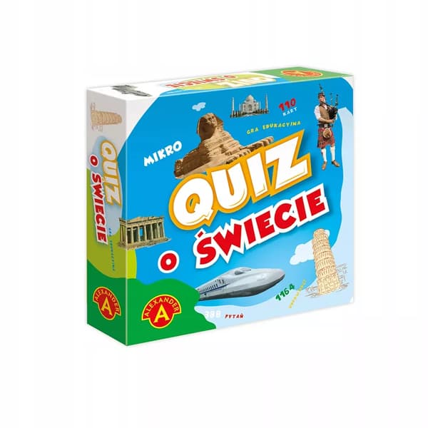 Världsquiz. Ett pedagogiskt spel i fickformat.