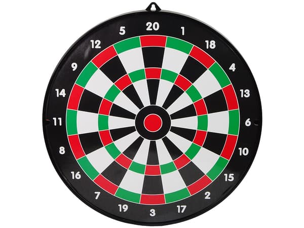 Dartskive med 6 magnetiske pile