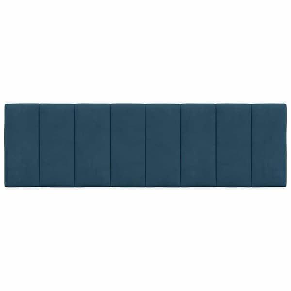 vidaXL hovedgærdehynde, blå, 160 cm, fløjl