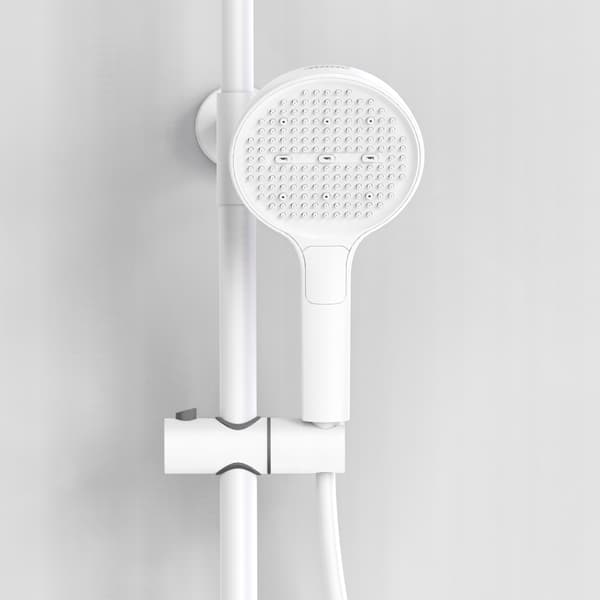 Farel Vit Modern Ytmonterad Duschset
