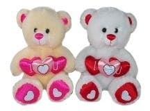 Bamse med hjerte 30 cm MIX