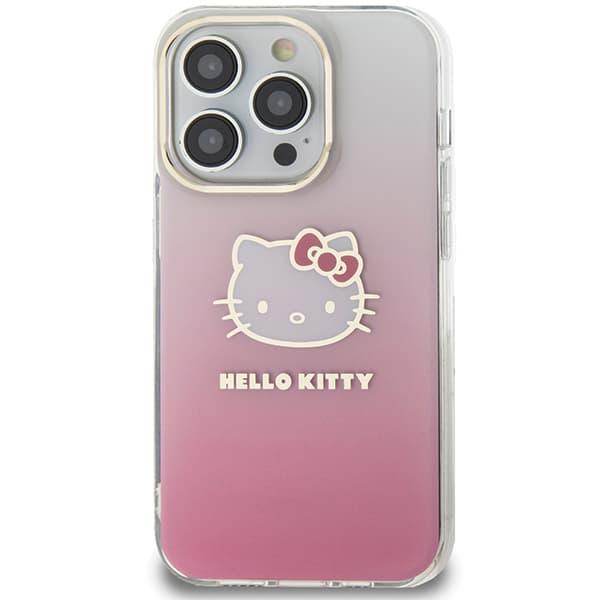 Hello Kitty IML Gradient Electrop Kitty Head-skal till iPhone 13 Pro Max, rosa