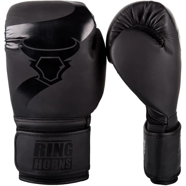 Ringhorns Charger Boksehandsker Sort/Sort 16OZ