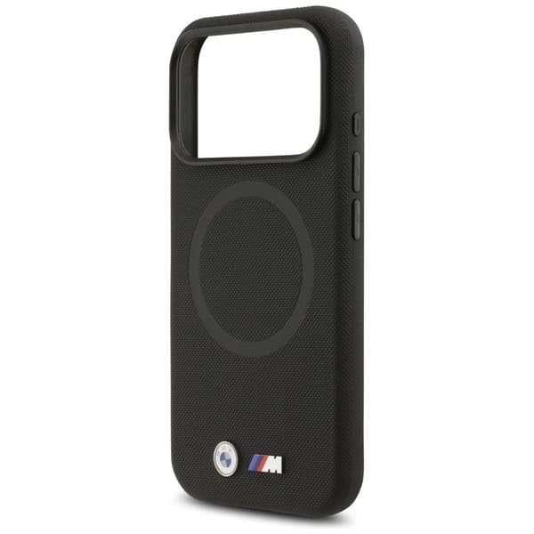BMW M FW Metal Logo MagSafe-cover til iPhone 17 Pro Max, sort