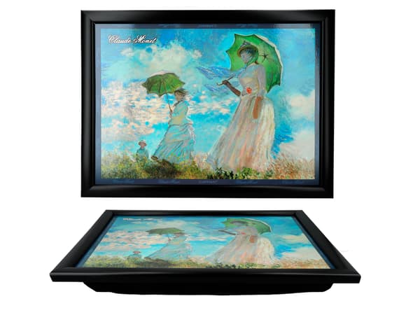 Laptop-stativ - C. Monet, Kvinde med parasol (CARMANI)
