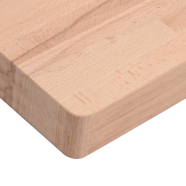 vidaXL Bordsskiva 100x60x4 cm rektangulär massiv bokträ