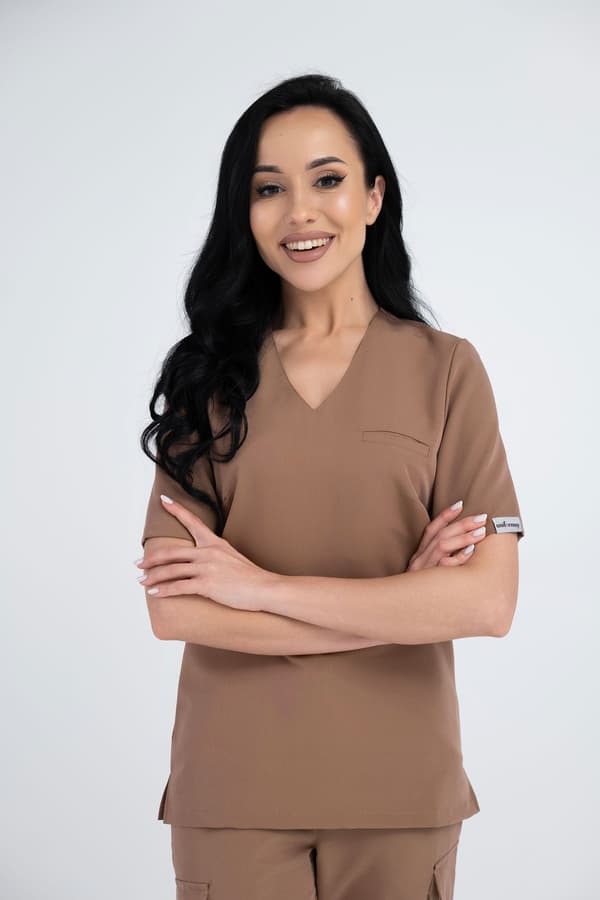 Dame medicinsk Cami sweatshirt CAMI SWEATSHIRT CHOCO L