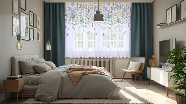 Gardin på tejptryck 807