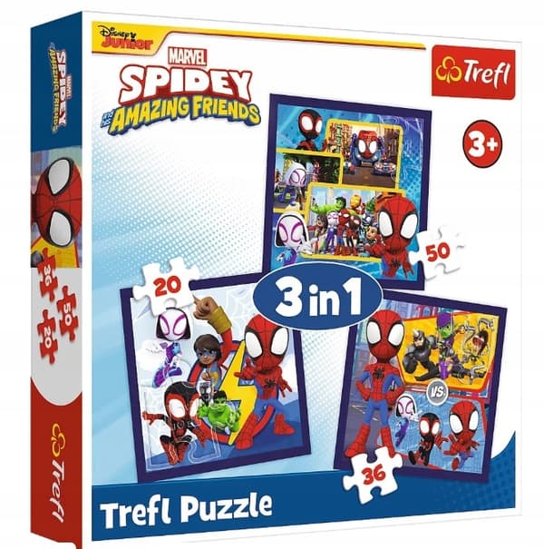 3-i-1 SPINDLAR OCH DINOSAURIER-PUSSEL SPIDEY 34892