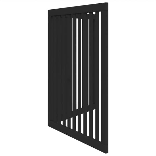 vidaXL foldbar hundegitter, 2 paneler, sort, 160 cm