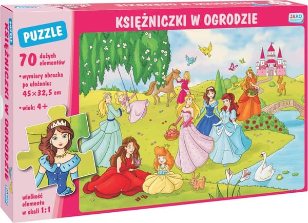 Pussel 70 Prinsessor i Trädgården