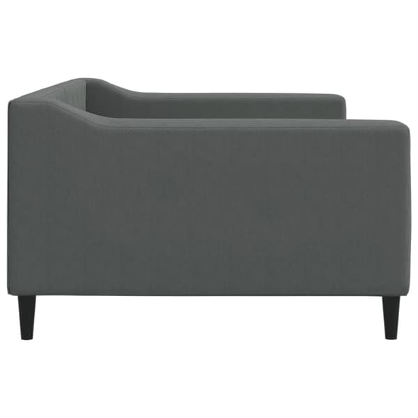 vidaXL Bäddsoffa mörkgrå 100x200 cm tygklädd