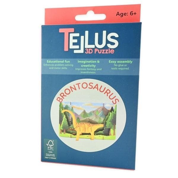 Træ 3D folde-ud teater - Brontosaurus