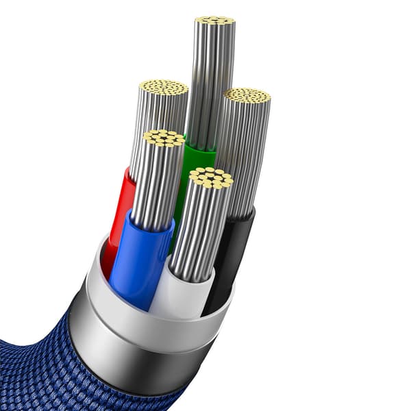 Kabel til hurtig opladning og dataoverførsel USB-C iPhone Lightning 20W 2m blå